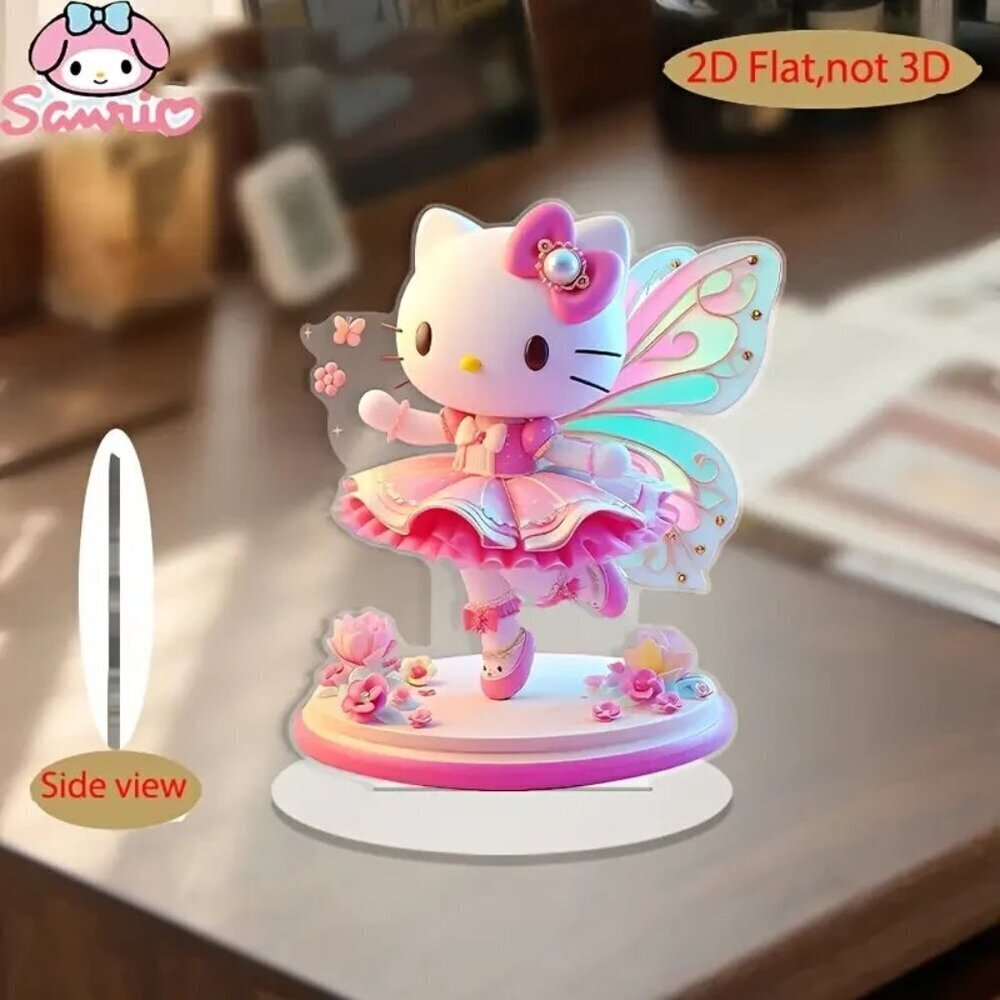 Hello Kitty Fairy Acrylic Standee – Sanrio 2D Flat Display Decoration